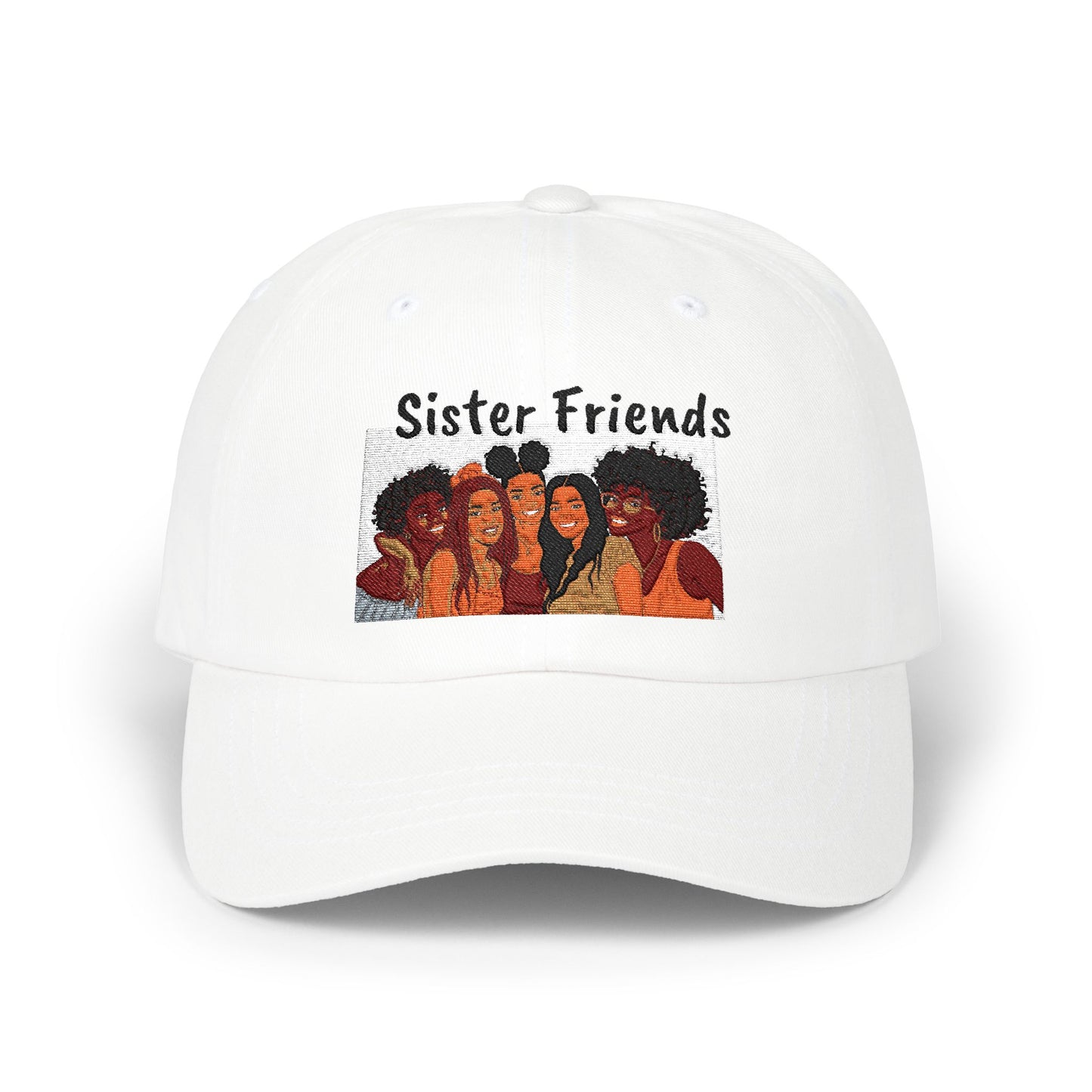 Dad Cap — 'Sister Friends' Embroidered Women’s Friendship Baseball Hat