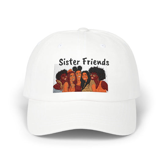 Dad Cap — 'Sister Friends' Embroidered Women’s Friendship Baseball Hat