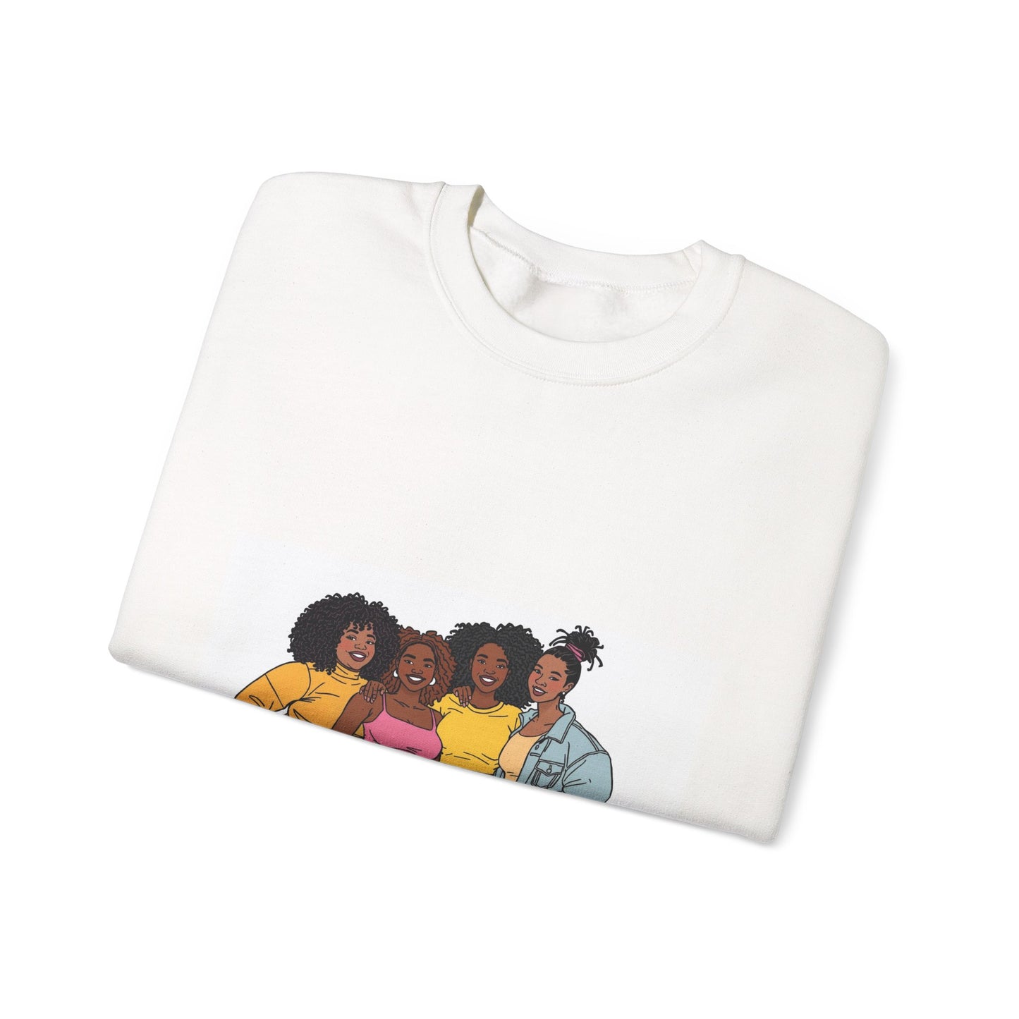 Crewneck Sweatshirt — Black Girl Magic Group Illustration