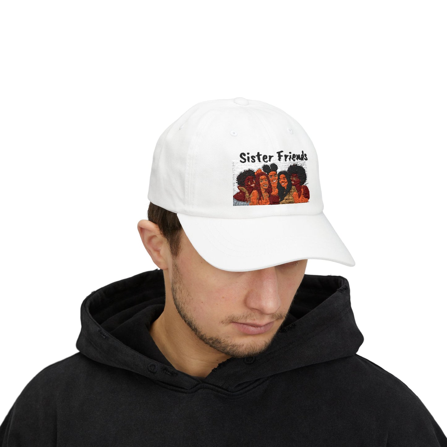 Dad Cap — 'Sister Friends' Embroidered Women’s Friendship Baseball Hat