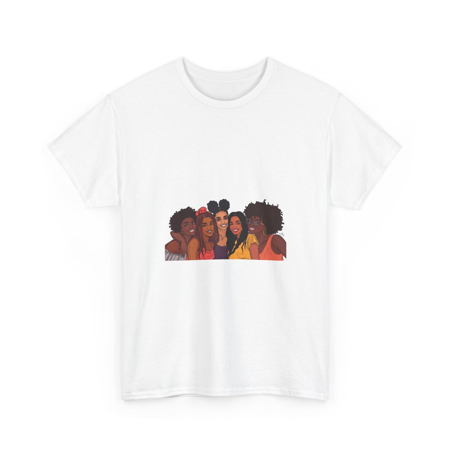 T-Shirt — United Sisters Illustration Tee | Black Girl Joy Graphic Shirt
